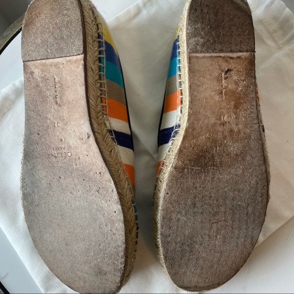 Celine Rainbow Canvas Espadrilles Size 38 - Picture 8 of 9